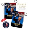 Ornament Collection Fight for Trump Flag Wood Dowel Pole Kit