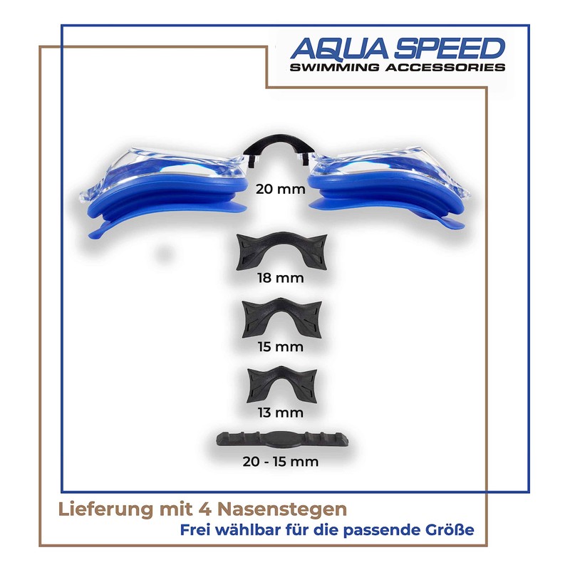 Aqua Speed® Lumina Swimming goggle (optical lenses to correct short-sightedness;