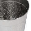 happimess HPM1111E Riley Modern Classic Hammered Steel Accent 2-Gallon Wastebasket