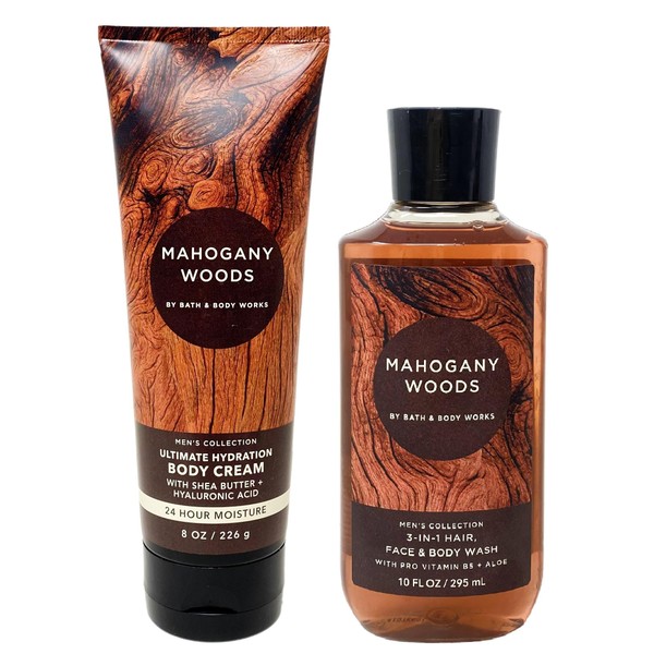 Generic Bath and Body Work Men's Collection MAHOGANY WOODS Duo