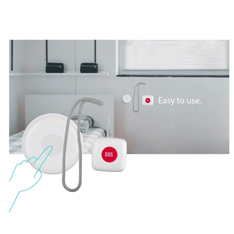 Tuya Zigbee Wireless Remote Call Button SOS/Emergency Button Caregiver Pager