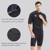 Lemorecn Wetsuits Mens Front Zip Neoprene 3mm Shorty Diving Suit(CA3016black-XL)