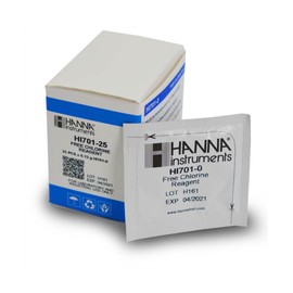 HI701-25 Free Chlorine Checker Reagents, Pre-Measured, DPD Method, Fast and Accurate Measurements