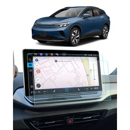 BIXUAN Pack of 2 12.9 Inch Compatible with VW Golf 8.5 Tiguan 3 Passat B9 ID.4 ID.5 Cupra Formentor Born Leon 2024 2025 Navigation Protective Film 9H Scratch-Resistant GPS Screen Protector Navigation
