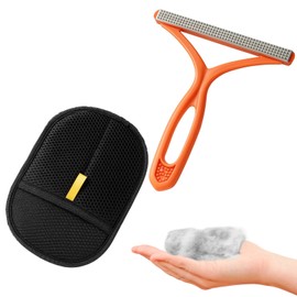 2 Pack Dog Hair Remover, Pet Hair Removal Tool for Carpet, Sofa, Furniture, Stairs, Pet Bed, Reusable Pet Hair Remover for Dog and Cat Hair, Carpet Scraper Tool, Carpet Brush for Pet Hair