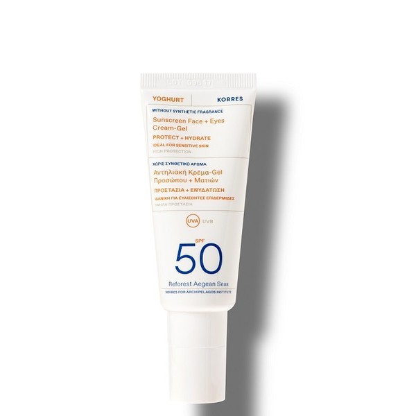 Korres Yoghurt Sunscreen-Face & Eye Gel SPF50, 40ml