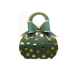 Gift Boxes, Lance Home 50pcs Paper Candy Box Kraft Party Favour Boxes Christening Box Party Favors Decorations for Baby Shower Baptism Wedding New Born Birthday (Green)