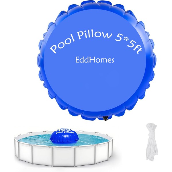 Pool Pillow for Above Ground Pools 5x5ft, 0.4mm Extra Thick