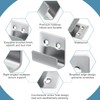 Dwsdws 8 Pcs U Shaped Brackets 10mm Inner Width Stainless