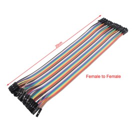 ZDE Pack of 200 20 cm Jumper Wire Cable Breadboard Flat Ribbon Cable Female, Male-Female, Male-Male, 2.0 mm to 2.54 mm, 2.0 mm to 2.0 mm Jumper Cable Compatible with Arduino and Raspberry Pi