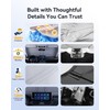 helloleiboo Graphene Windshield Sun Shade for SUVs and Most Mid-Size
