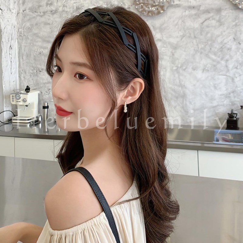 Herbeluemily Headband Folding Hair Band, Bangs Clip, Hair Ornament, Compact,