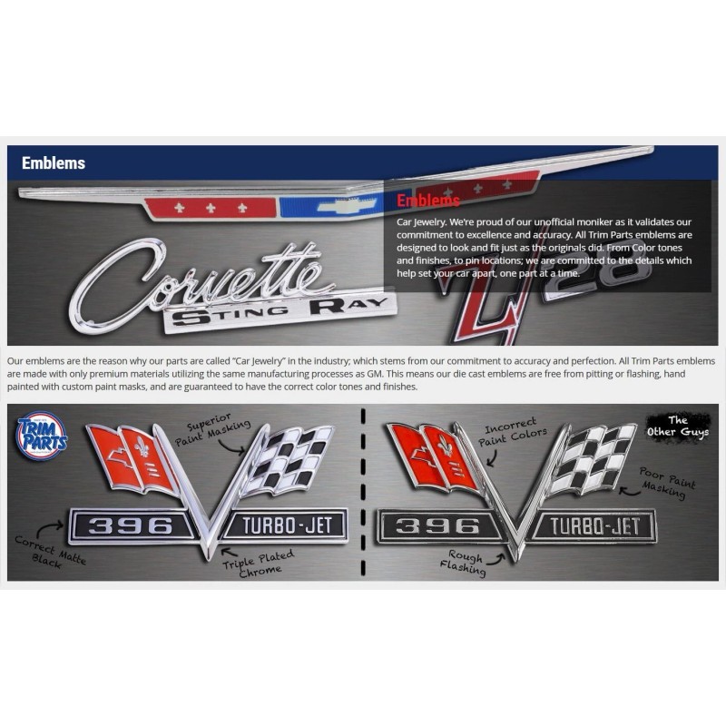 Trim Parts NEW Trim Parts SS Trunk Emblem Badge /