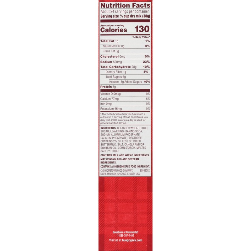 Hungry Jack Complete Buttermilk Pancake & Waffle Mix, 32 oz