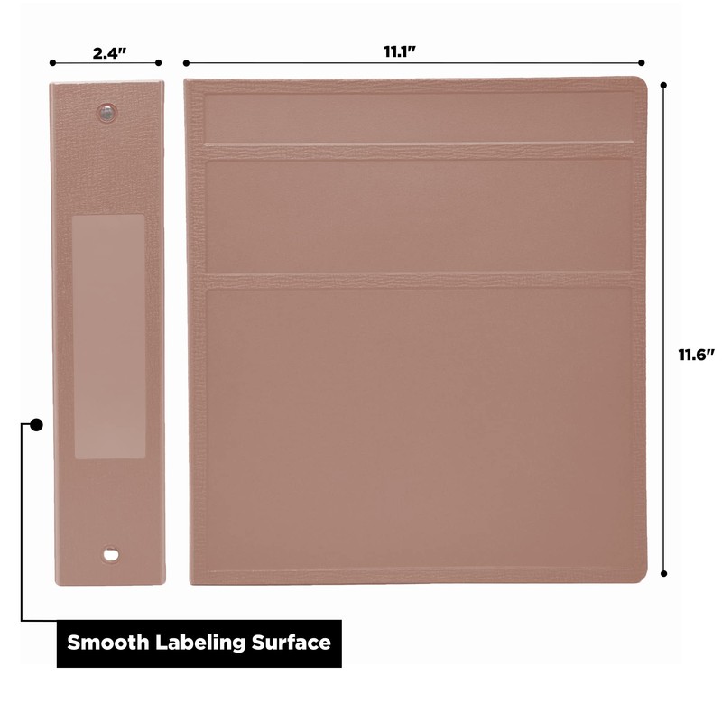 Carstens 2- Inch Heavy Duty 3-Ring Binder - Side Opening,