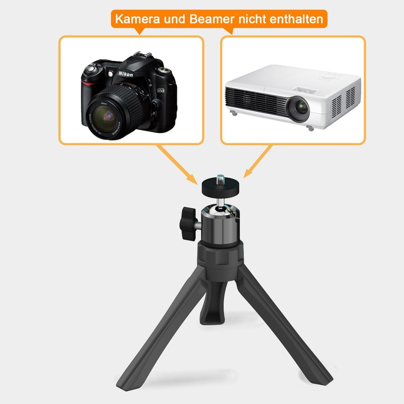 Mini Projector Tripod, HORLAT Tripod for Mini Projector with 360°