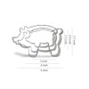Keewah Pig Cookie Cutter Set - 5”,4”,3” - 3 Piece