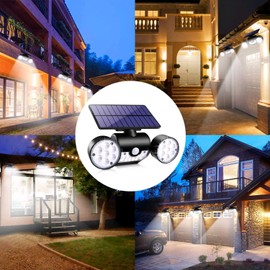 Solar Security Lights Motion Outdoor, Super Bright Solar Motion Sensor Light,IP65 Waterproof Flood Light Easy-to-Install Spotlights for Front Door, Yard, Garage, Deck(Pack 1)