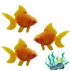 UEKPDM 3 Pcs Artificial Goldfish Moving Aquarium Ornaments - Goldfish