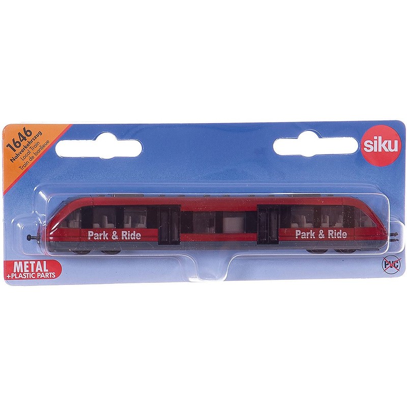 Siku 1646, Treno locale, Metallo,Plastica, 1:87, Rosso, Compatibile con altri