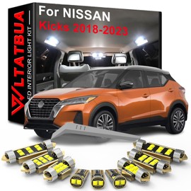 WLTATBUA LED Interior Light Kit Package Replacement for NISSAN Kicks 2018 2019 2020 2021 2022 2023, Super Bright 6000K White Bulbs + Install Tool