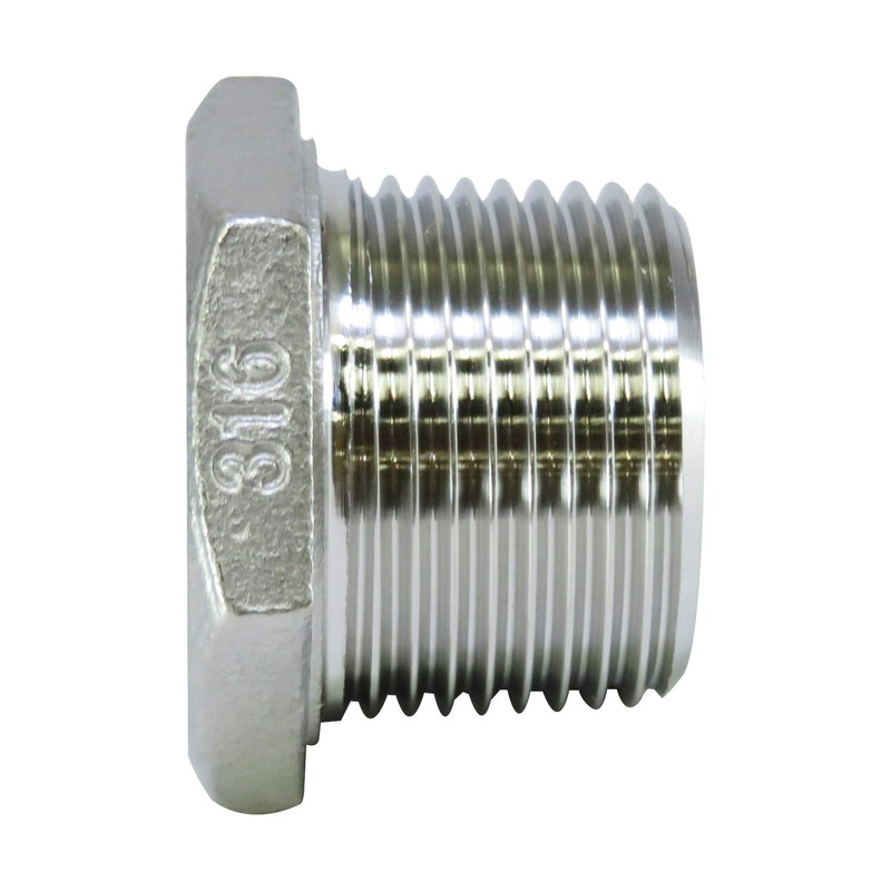 Flowbal Stainless Steel Threaded Fitting Bushing VBU-S14-0302 3/8x1/4