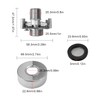 DIYCUT Shower Fitting Adapter Adjustable, Brass Arm Valve Eccentric Corner