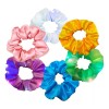 KFMX 12 Scrunchies Luminosas Mujer Niñas Donas Led Varios Colores