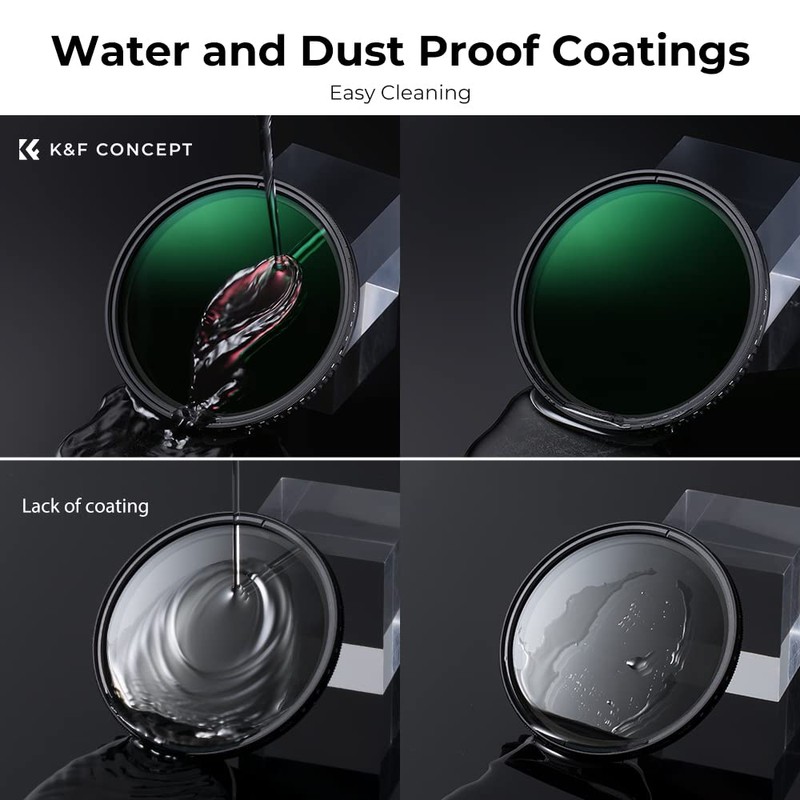 K&F CONCEPT 49mm Variable ND Filter Adjustable Fader Neutral Density