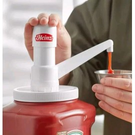 Heinz (Lot of 2) Heinz #10 Condiment  Jug Pump Dispenser Restaurant Commercial