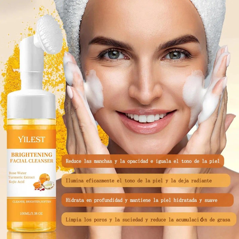 Limpiador Facial Espuma Hidra Todo Tipo Aclara Antimanchas