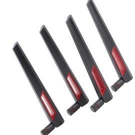 2.4G/5G Dual‑Frequency 8DBi Wireless Router Antenna with RP‑SMA Interface for ASUS AC68U AC88U AC66U (4PCS)