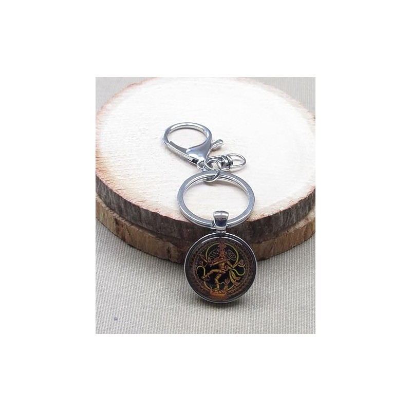Key Ring / Bag Jewellery Hindu God Shiva Buddhist Silver