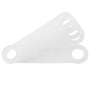 Clothing Hanger Strips ITROLLE 50PCS Clear Non-Slip Rubber Clothing Hanger