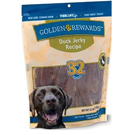 Golden Rewards Duck Jerky Dog Treats, 32 oz