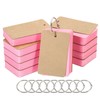 PATIKIL 3.5" x 2" Blank Flash Cards with Rings, 500
