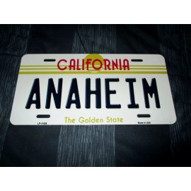 ANAHEIM CALIFORNIA Metal License Plate #01 - NEW