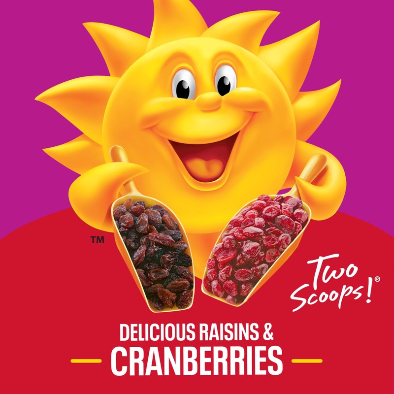 Kellogg's Raisin Bran with Cranberries Breakfast Cereal, Fiber Cereal, Family
