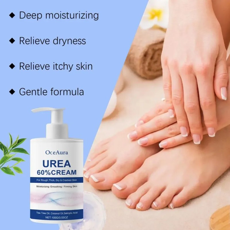 Crema De Urea 60%, Crema Para Pies 100 G, Crema