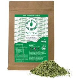Matcha México Té Verde Matcha Orgánico en Polvo, Alto en Antioxidantes, Grado Gourmet, para Lattes y Bebidas (500 Gramos)                             