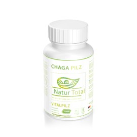 Natur Total 120 Capsules Chaga Mushroom Vital Mushroom (Inonotus Obliquus)