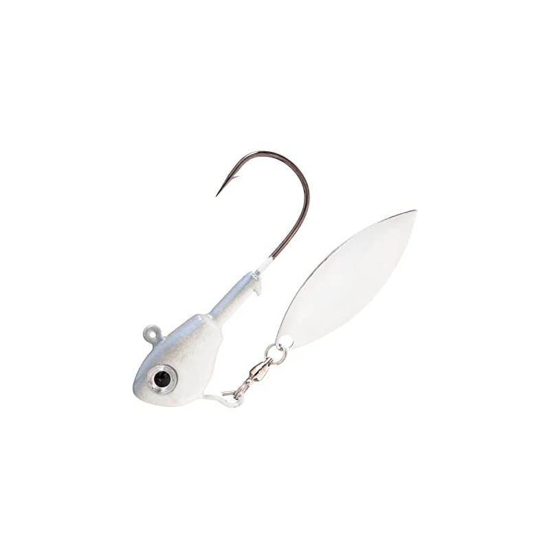 Buckeye Lures SSBS38AL 3129-0195 Su-Spin Single Fishing Equipment, Pearl, 3/8