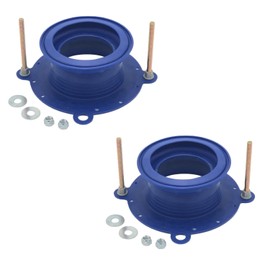 One N Done Toilet Flange Repair Kit - Complete Toilet Seal Repair For Wax Seal, Rubber Gasket Ring,Tool-Free Nuts Includes 3 1/2-Inch Locking Zinc Bolts, Easy Toilet Bowl Repair (Pack of 2)
