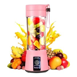 WROZZO Mini Personal Blender, 1000W Powerful Motor, 800ml Cup, 6 Stainless Blades, USB Charging, Portable Blender for Shakes and Smoothies Pink
