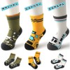 Socks, Kids, Boys, Vehicle, Front, Crew Socks, Set of 5
