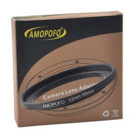 52 mm to 58 mm metal filter ring, 52-58 mm step up filter adapter ring, from camera lens with 52 mm filter thread to 58 mm filter ring