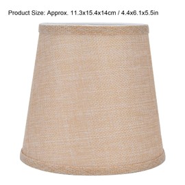 Haosie 2PCS Lamp Shades, E14 Small Lamp Shades, Fabric Lampshade for Table Lamps Chandeliers Wall Lamps Floor Lamps (4.4x6.1x5.5 inch)