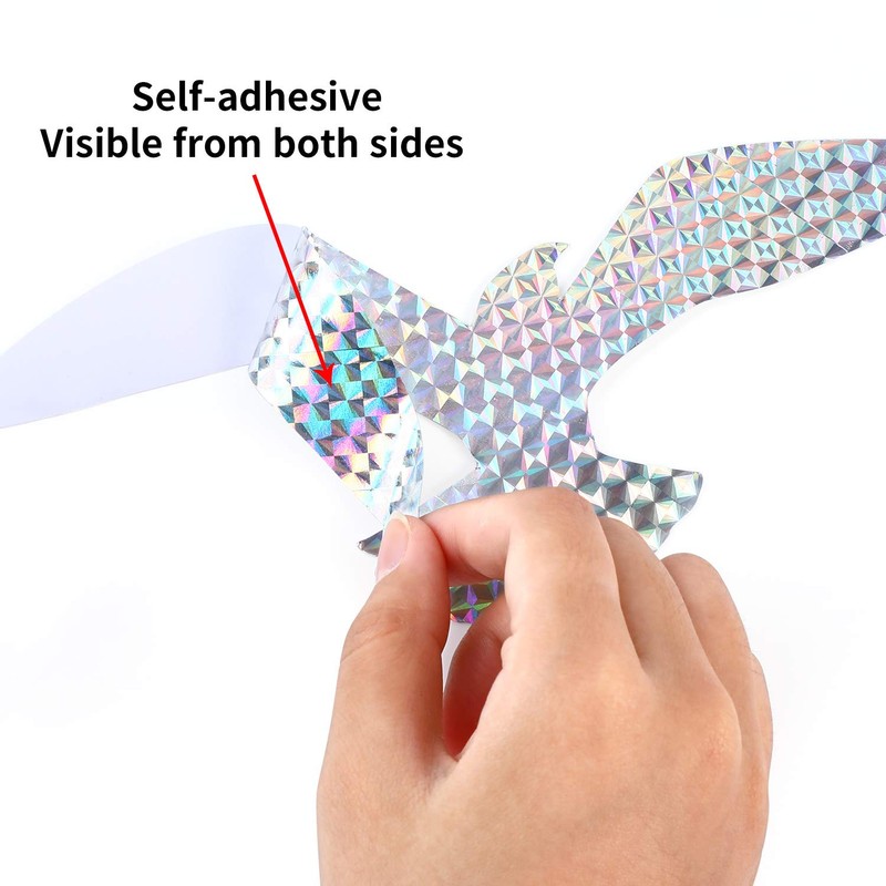 Anti-Collision Alert Stickers Alert Bird Window Clings Prevent People and