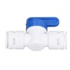 10Pcs Inline Shut Off Ball Valve 3/8in OD Plastic Quick