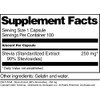Stevia Extract (90% Steviosides) - 250 mg (100 Capsules, ZIN: